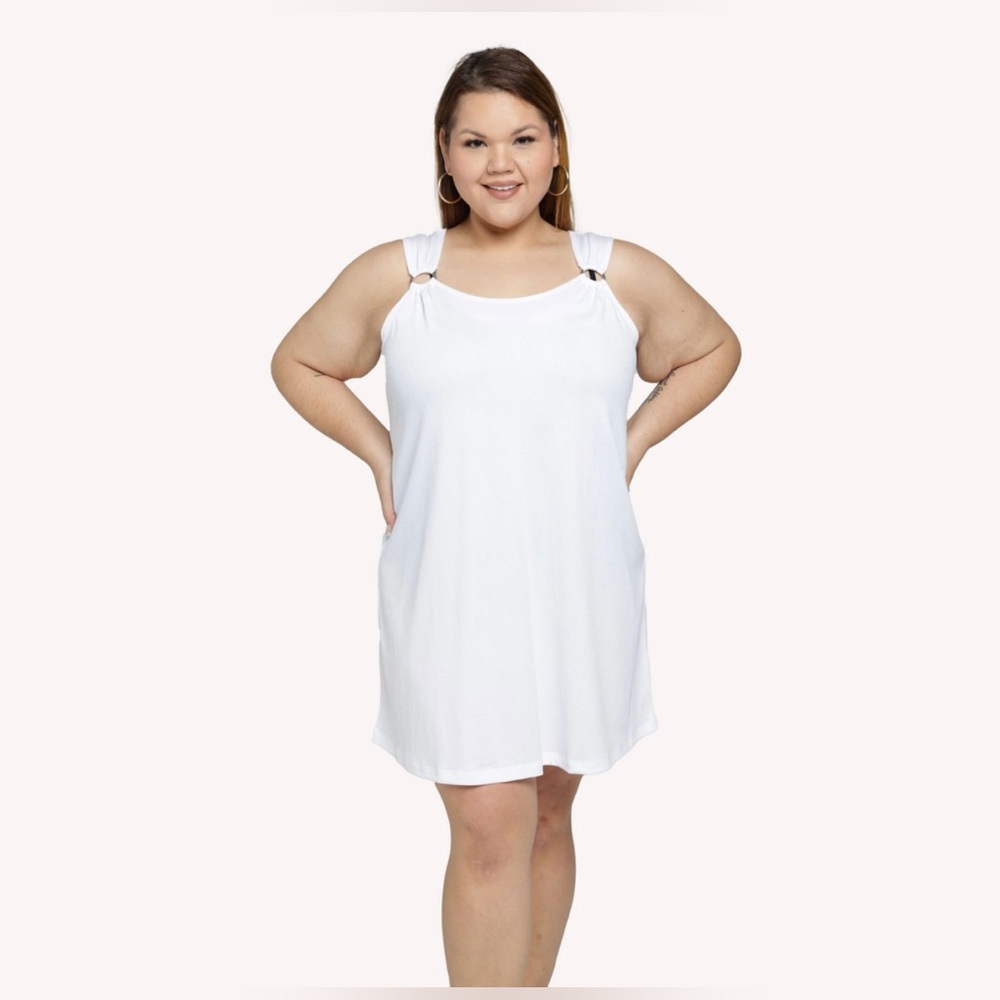 New PortoCruz white sleeveless summer dress women’s 3x 24 26